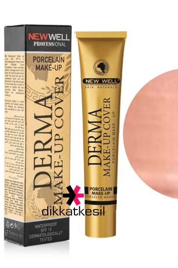 New Well Derma Makeup Cover Yoğun Kapatıcı Porselen Fondöten Copper Rengi No 04 Fondöten Markaları - DikkatKesil
