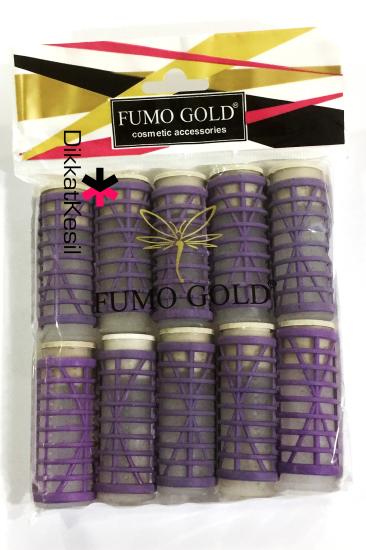 Fumo Gold Kaynatmalı Bigudi, Isıtmalı Saç Bigudisi Mor 10 Lu Bigudi Çeşitleri - DikkatKesil