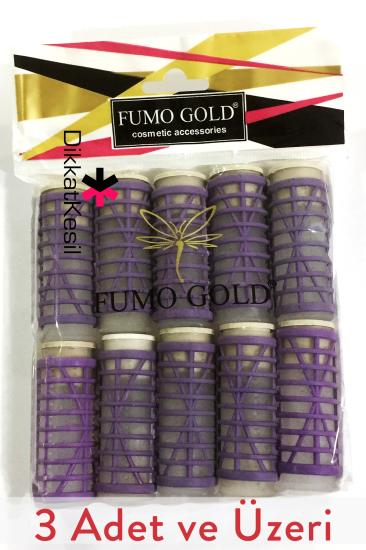 Fumo Gold Kaynatmalı Bigudi, Isıtmalı Saç Bigudisi, Bigudi Çeşitleri 3 Adet - DikkatKesil