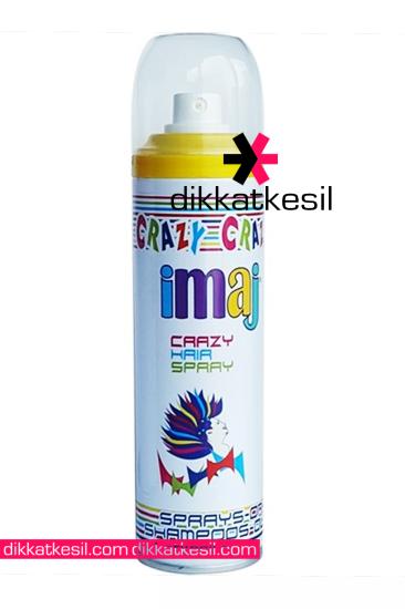 İmaj Açık Sarı Renkli Saç Spreyi, Açık Sarı Geçici Saç Boyası, Geçici Boyalar - DikkatKesil