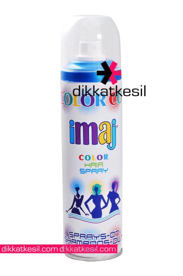 İmaj Mavi Renkli Saç Spreyi, Mavi Geçici Saç Boyası, Sprey Saç Boyaları - DikkatKesil