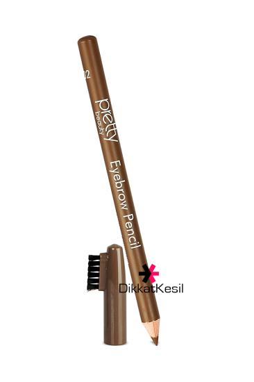 Kahverengi Kaş Kalemi Fırçalı, Pretty Beauty Brown Eyebrow Pencil No 202 Kaş Kalemi Çeşitleri - DikkatKesil