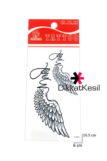 Kanat Dövmesi, Küçük Kanat Geçici Dövme, Siyah Beyaz Wing Dövme Modelleri - DikkatKesil