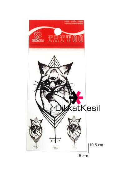 Kedi Dövmesi, Minimal Siyah Beyaz Geçici Dövme Kedi, Dövme Modelleri Mini - DikkatKesil