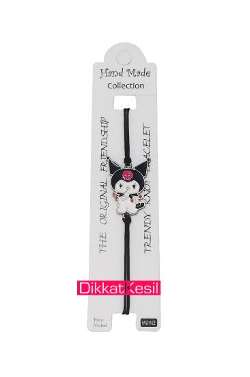 Kuromi Bileklik, Siyah İpli Metal Anime Bileklik Modelleri - DikkatKesil
