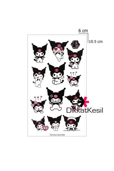 Kuromi Dövme, Geçici Çizgi Film Karakteri Dövme, Minimal Dövme Modelleri - DikkatKesil