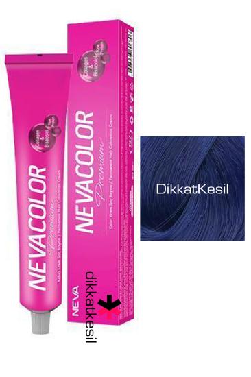 Nevacolor 0.11 Yoğun Mavi Renk Premium Kalıcı Krem Saç Boyası Tüp, Boya Markaları - DikkatKesil