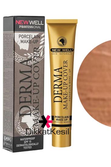 New Well Derma Makeup Cover Yoğun Kapatıcı Porselen Fondöten Platinum Rengi No 05 Fondöten Çeşitleri - DikkatKesil