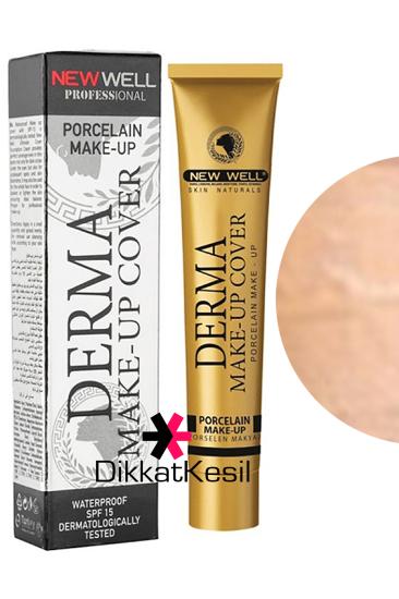 New Well Derma Makeup Cover Yoğun Kapatıcı Porselen Fondöten Silver Rengi No 03 Fondöten Çeşitleri - DikkatKesil