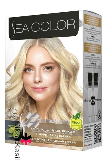Sea Color 0.2 Bebek Sarısı Renk Krem Saç Boyası Set, Saç Boyası Çeşitleri - DikkatKesil
