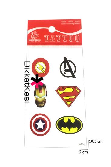 Süper Kahraman Dövmeleri, Çocuk Geçici Dövme, Superhero Dövme Modelleri - DikkatKesil