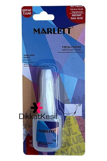 Takma Tırnak Yapıştırıcı, Marlett Fırçalı Tırnak Yapıştırıcı 10 gram Takma Tırnak Yapıştırıcıları - DikkatKesil