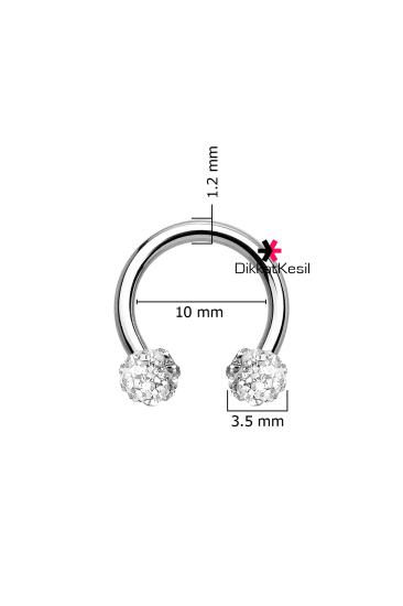 Taşlı Piercing, Çelik Helix, Tragus, Kıkırdak, Kulak ve Burun Halka Piercing Modelleri - DikkatKesil